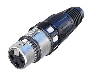 XLR femelle, droit Neutrik NC3FXCC Nombre de pôles (num): 3 argent 1 pc(s)