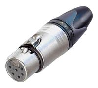 XLR femelle, droit Neutrik NC6FXX Nombre de pôles: 6 argent 1 pc(s)