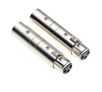 XLR-Kupplung männlich zu weiblich Phasenumkehradapter für Instrumentenkabel und Mikrofonverlängerer 2 Stück
