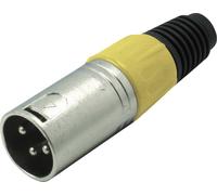 XLR mâle, droit Kash 55002-Y Nombre de pôles: 3 jaune
