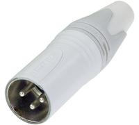 XLR mâle, droit Neutrik NC3MXX-WT Nombre de pôles: 3 blanc 1 pc(s)