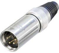 XLR mâle, droit Neutrik NC4MXHD Nombre de pôles: 4 argent 1 pc(s)
