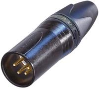 XLR mâle, droit Neutrik NC4MXX-B Nombre de pôles: 4 noir 1 pc(s)
