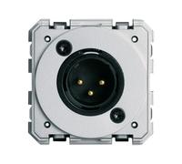 XLR mâle neutre bornier a vis - APPAREILLAGE MURAL GALLERY HAGER WXF624