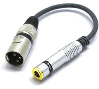 Xlr Male To 6.35mm Jack Mono Female Audio Adapter 3 Pin Plug Xlr To Female Jack 6.35 Ts Microphone Connection Cable