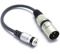 Xlr Male To Mini Jack 3.5mm Female Trs Audio Adapter 3 Pin Plug Xlr To Female Jack 3.5 Trs Microphone Connection Cable