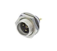 XLR miniature embase mâle verticale AV RT4MPR Nombre de pôles (num): 4 argent