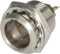 XLR miniature embase mâle verticale Hicon HI-XMEM3 Nombre de pôles (num): 3 argent, noir 1 pc(s)