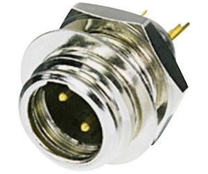 XLR miniature embase mâle verticale Rean AV RT3MP Nombre de pôles: 3 argent 1 pc(s)