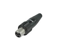 XLR miniature femelle, droit AV RT5FCT-B Nombre de pôles (num): 5 noir
