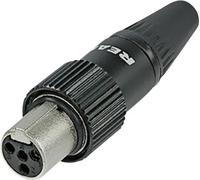 XLR miniature femelle, droit Rean AV RT5FCT-B Nombre de pôles: 5 noir 1 pc(s)