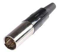 XLR miniature mâle, droit Hicon HI-XMCM3 Nombre de pôles: 3 argent 1 pc(s)