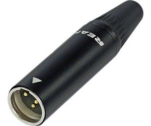 XLR miniature mâle, droit Rean AV RT3MC-B Nombre de pôles: 3 noir