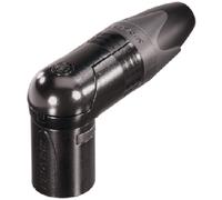 XLR Prise Volant 90° 3 / Ad Coin Xx / Rx Terminaux A Souder Noir