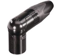 XLR Prise Volant 90° 4 / Ad Coin Xx / Rx Terminaux A Souder Noir
