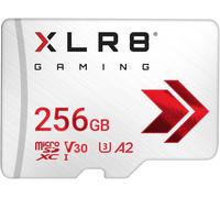 Xlr8 Gaming Carte Microsdxc 256Gb Class 10 U3 V30 A2, Vitesse De Lecture Jusqu'À 100Mb/S, Idéale Pour Les Smartphones, Tablettes, Consoles Portables Blanc