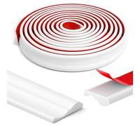 XLTBOMS 7m x 23mm Moulure Murale a Coller, Blanc Moulure Murale Adhesive | Moulures Décoratives Autocollantes, Flexible Moulure Adhesive, pour Décoration DIY, Protection Murale, Bords d'Armoire