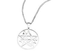 XLTEAM Casual Collier Pendentif Necronomicon Collier Hommes Satan Pendentif LOVECRAFT CTHULHU patch satan PIN bijoux bijoux homme N7136S03 Party Jewellery Perfect Birthday Gift