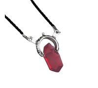 XLTEAM Collier neutre pendentif Dmc Devil Maycry 5 Dante pendentif collier rouge et bleu gemme longue chaîne de corde cadeaux vintage pour femmes et hommes bijoux réglables cadeaux d’anniversaire