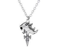 XLTEAM Collier neutre Pendentif Rétro Punk VIII Collier Pendentif tête de lion endormi Cœur de lion Griever Squall, Leonhart Mode Jeu Bijoux Bijoux Réglable Cadeau Cadeaux d’anniversaire