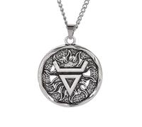 XLTEAM Collier pendentif classique rétro slave païen pendentif avec Dieu Veles symbole pour l’homme et la femme richesse Fortune amulette Viking Religion Protection bijoux bijoux cadeaux de fête