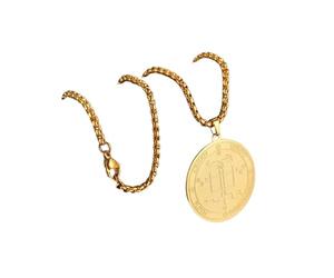 XLTEAM Collier pendentif sceau de l’archange Gabriel Dieu est ma force Salomon amulette bénir enfants pendentif collier bijoux bijoux anniversaire bijoux cadeaux