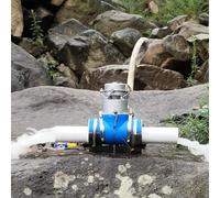 XLTEAM Générateur Hydroélectrique 220 V, Générateur Hydroélectrique À Turbine en Alliage D'aluminium 1000 W, Débit d'eau De 2 L/s, pour Alimentation Électrique Temporaire dans Les Zones Éloignées