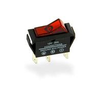 XLTECH Interrupteur lumineux rectangulaire 2 positions ON/OFF 12V Rouge