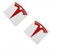 XLUCBS Emblèmes 2 pièces métal Voiture Original Logo Remplacement Autocollant pour Tesla modèle 3 modèle Y 2021 Avant arrière Coffre remplacer emblème Autocollants
