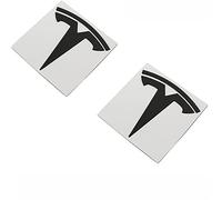 XLUCBS Emblèmes 2 pièces métal Voiture Original Logo Remplacement Autocollant pour Tesla modèle 3 modèle Y 2021 Avant arrière Coffre remplacer emblème Autocollants