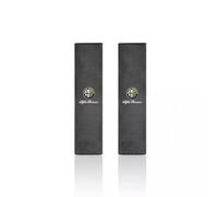 XLUMIO 2 Pcs Voiture ProtèGe Ceinture pour Alfa Romeo Giulia Stelvio Giulietta Spider Mito 147 156 159 166 GT, Voiture Rembourrage Ceinture Sécurité Soft Comfort Accessoires,Black-A