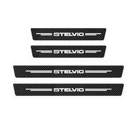 XLUMIO 4 Pièces Protection Seuil Portière pour Alfa Romeo Stelvio, Barres Porte Voiture Anti-Salissures Caoutchouc Souple PVC