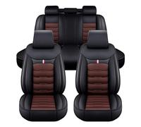 XLUMIO Voiture Ensembles de Housses Siège pour Ford F 150 F150, Housse de Siège Imperméable en Cuir 5 Places, Protections de Sièges Avant et Arrière, B Black+Coffee
