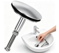 xlwen Réglable Vidange Bouchon Baignoire Universel 43mm en Laiton | Bouchon de baignoire universel avec vis réglable,Montage sans Outil pour Éviers et Baignoires Standard, Bonde baignoire