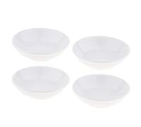 XLWLLNJ 2 Pièces Plat Remplacement Brûleur Huile Céramique sous-tasse Bougie Adapté pour Cadeau Décoration Maison, Blanc + blanc, 9,7 cm