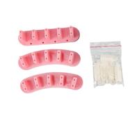XLWLLNJ 3 Pièces Support D'Exposition Faux Ongles Support Pratique Ongles Support Acrylique Ongles Support Formation Ongles Réutilisable pour Salon Maison For, ROSE