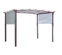 XLWLLNJ Auvent Imperméable Extérieur Bâche Pergola Toit Abri Couverture Réglable pour Ombre et Abri Confortable Adapté aux Repas en Plein Air Lecture Méditation Petits Événements, Gray