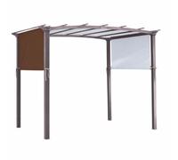 XLWLLNJ Auvent Imperméable Extérieur Bâche Pergola Toit Abri Couverture Réglable pour Ombre et Abri Confortable Adapté aux Repas en Plein Air Lecture Méditation Petits Événements, Coffee