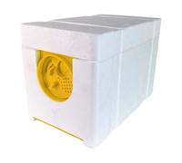 XLWLLNJ Boîte D'élevage D'abeilles Mini D'élevage de Reines, Corps de Ruche Isolé en Polystyrène, Outil Apicole avec Entrée et Ventilation, Jaune