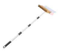 XLWLLNJ Brosse Four à Pizza Équipée de Poils en Fil de Cuivre Manche Extra Long en Acier Inoxydable Outil de Nettoyage pour Grillades Four à Bois Milieu, 1,6 m