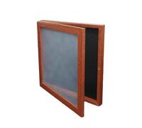 XLWLLNJ Cadre Vitrine pour Maillot Présentoir de Sport Cadre En Bois pour T-shirt Boîte de Protection Murale Qui Améliore L'Atmosphère Sportive Approprié Pou, Noyer, 13 Pouces X 13
