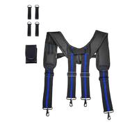 XLWLLNJ Ceinture Porte-outils avec Sangles et Boucles de Fixation, Cintre Confortable, Ceinture de Travail pour Charpentiers, Noir et bleu