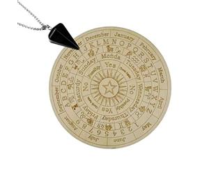 XLWLLNJ Collier Pendentif Noir, Tableau de Métaphysiques, Kit D'autel Wiccan, b