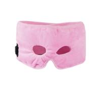 XLWLLNJ Coussin Chauffant pour Les Yeux, Température Réglable, Respirant, Absorbant La Transpiration, Doux et Universel, Adapté Au Sommeil, Rose