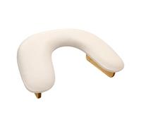 XLWLLNJ Coussin de Manucure et de Nail Art, Table de Travail Antidérapante En Forme de U, Coussin de Soutien pour Les Mains, Idéal pour Les Prothésistes, Blanc