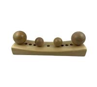 XLWLLNJ Coussin Massage Lombaire en Bois Naturel avec Surface Courbée et Boules Montées pour Détendre les Muscles Du Bas Du Dos Support Ferme pour une Utilisation le Canapé et un Siège