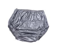 XLWLLNJ Couvre-couche Adulte Culotte Protection Imperméable Réutilisable Confortable Lavable PETG Adaptée aux Personnes Âgées Adultes Mobilité Réduite, Gris, L