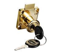 XLWLLNJ de Tiroirs de Bureau Verrouillables avec Deux Clés pour Bornes D'arcade, Or 22mm