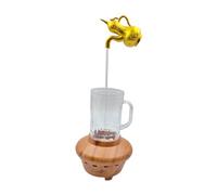 XLWLLNJ Décoration de Table à Eau Feng Shui, Cadeau Créatif avec Lumière Colorée pour Bureau, Scène, Performance En Intérieur, Gourde D'or