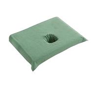 XLWLLNJ Drap Housse Massage Table Coton Drap Protection Lit Esthétique Drap Têtière Trou Visage Drap Serviette Salon Confortable Adapté, Foncé Vert